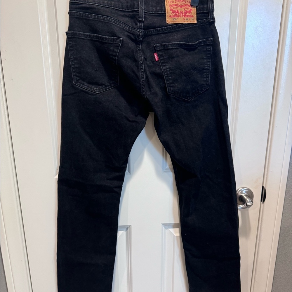 Levi's Black Slim Jeans Classic Style - Picture 3 of 4